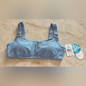 NWT WET Women Slate‎ Blue Trae Top Wide Strap UPF 50+ Sun Protection